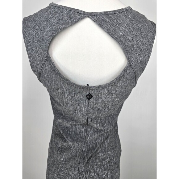 prAna Cali‎ Dress Women S Racerback Empire Waist Scoop Neck Shelf Bra Grey - Picture 4 of 5